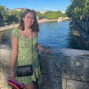 green floral reformation dress